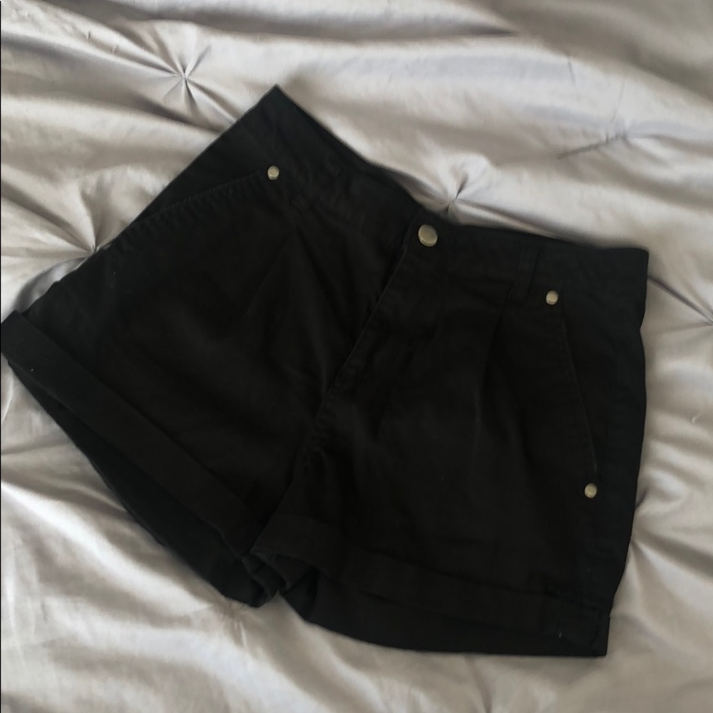 Black Denim Shorts